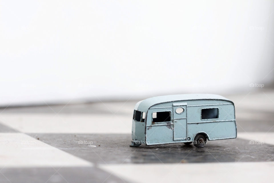 blue square art toy by ahilton2007