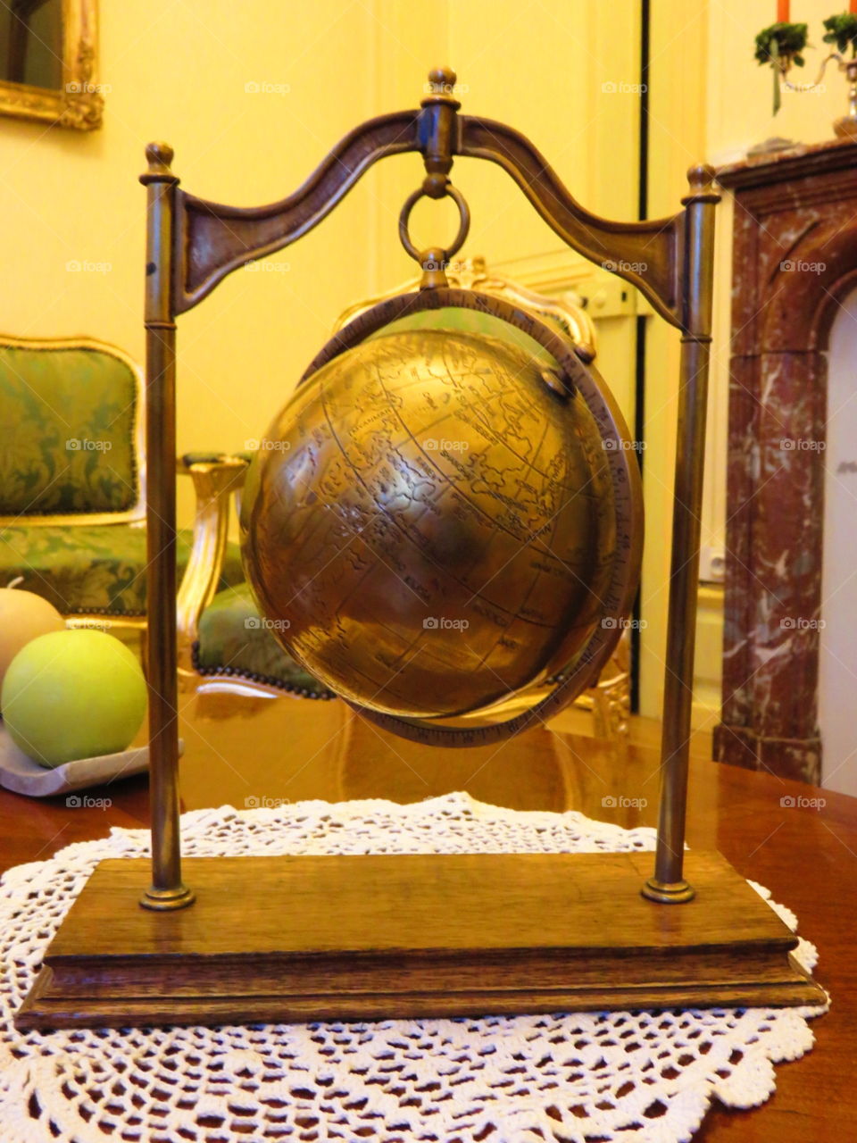 antique globe