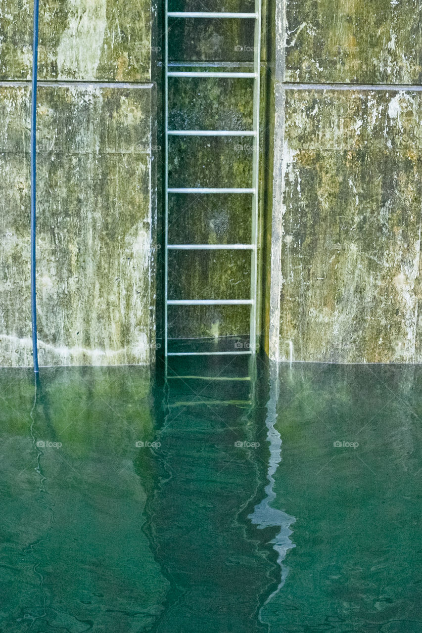 Water level at the boat locks
