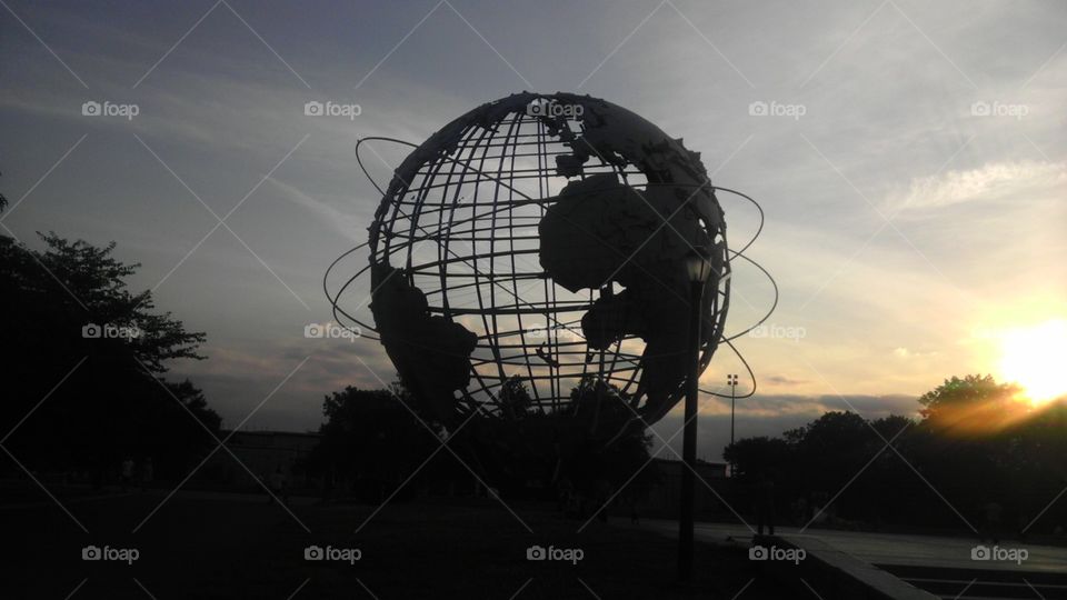 World Unisphere. At Flushing Meadow Park
