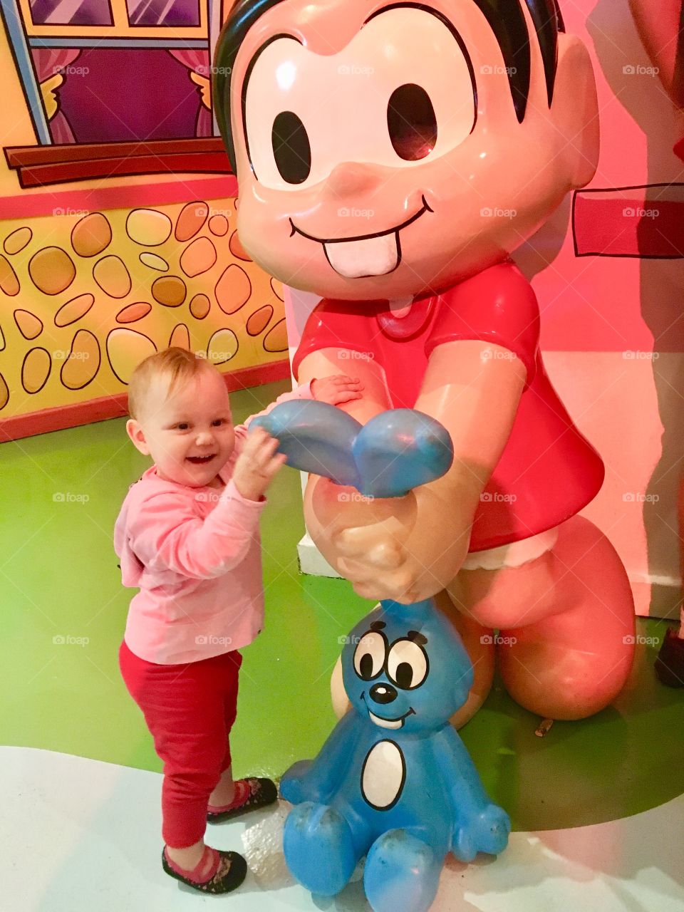 E viva a turma da Mônica! Minha Estelinha se divertiu brincando no Parque do Mauricio de Sousa!