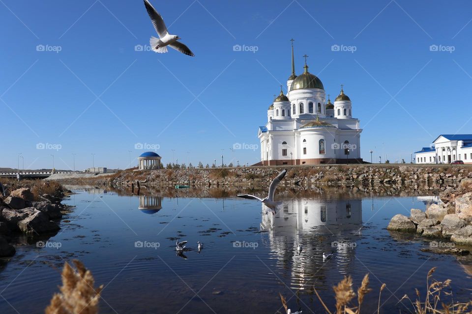 у Храма, город Кокшетау