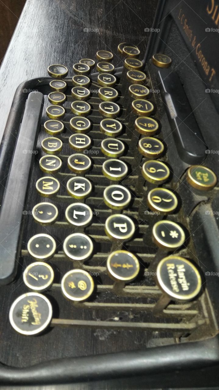 Typewiter Letters and Numbers