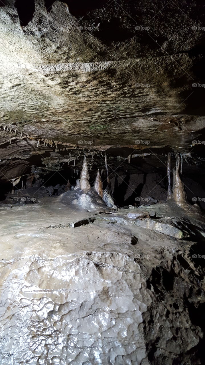 stalagmites