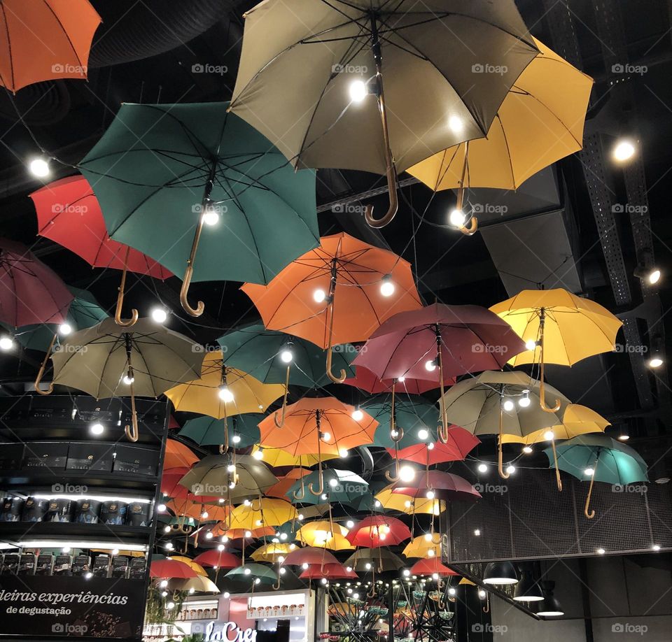 Um teto muito colorido