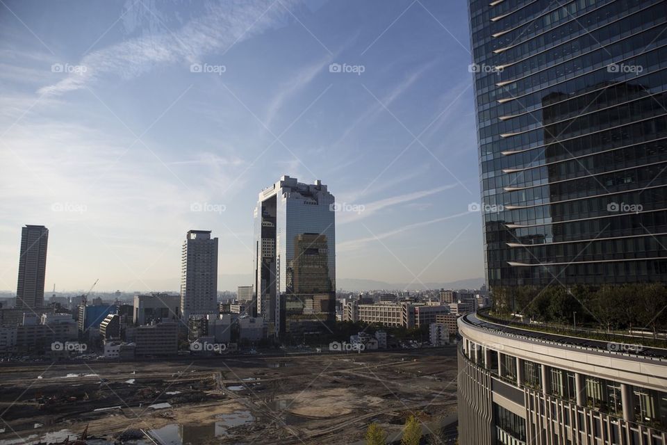 Osaka skyline 