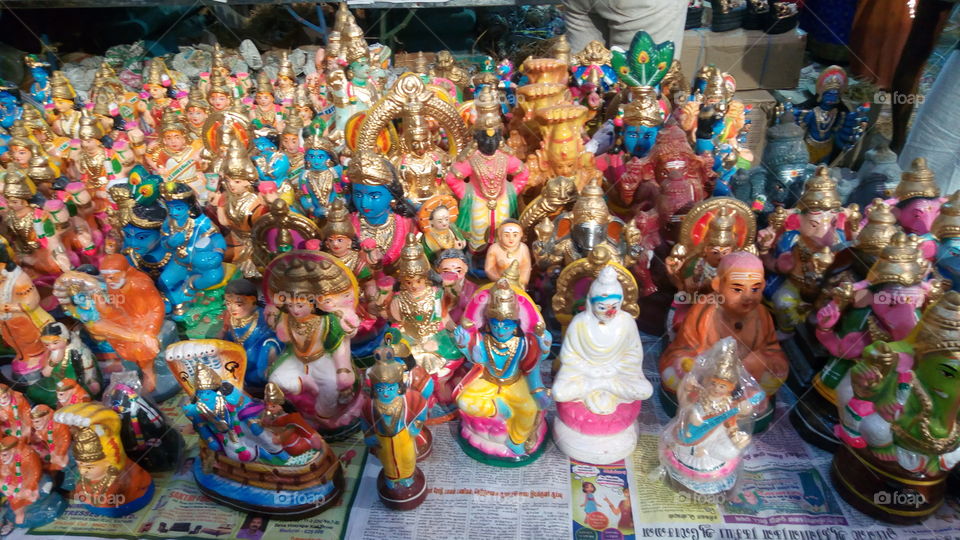 sand toys in kolu festival in Tamilnadu