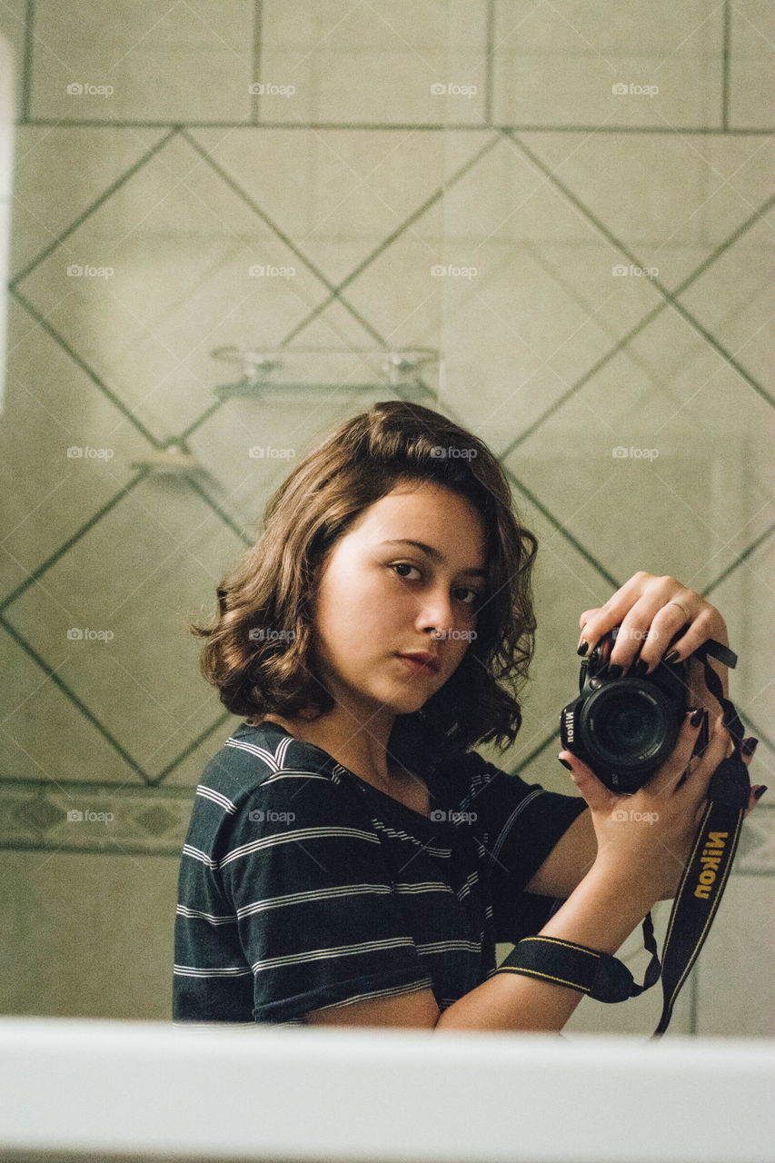 selfie in the mirror