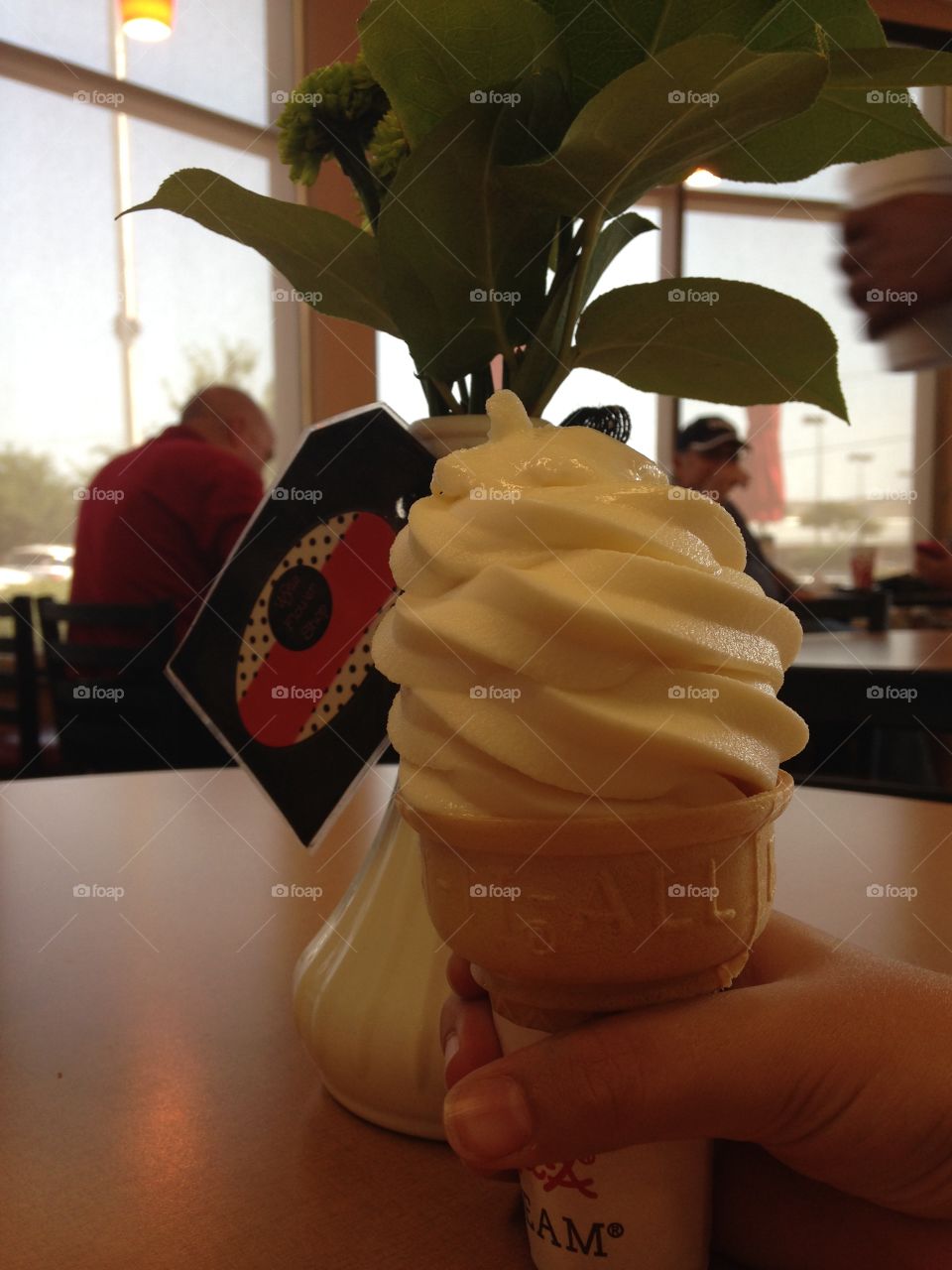 Dream cone. Chick-Fil-A soft serve ice cream cone

