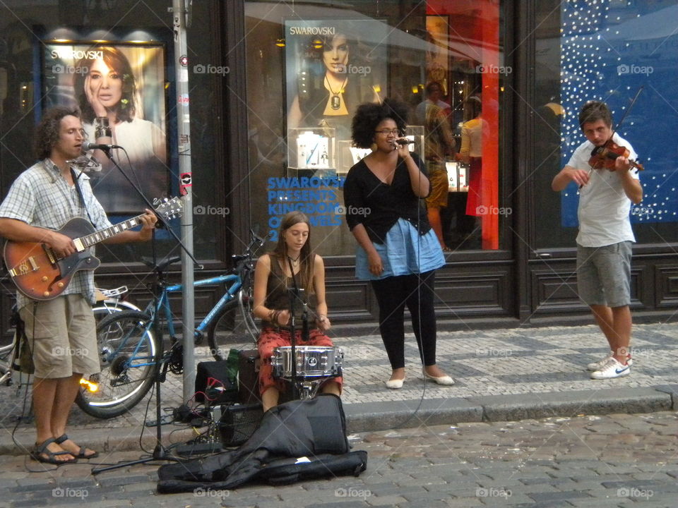 Street band. Prague