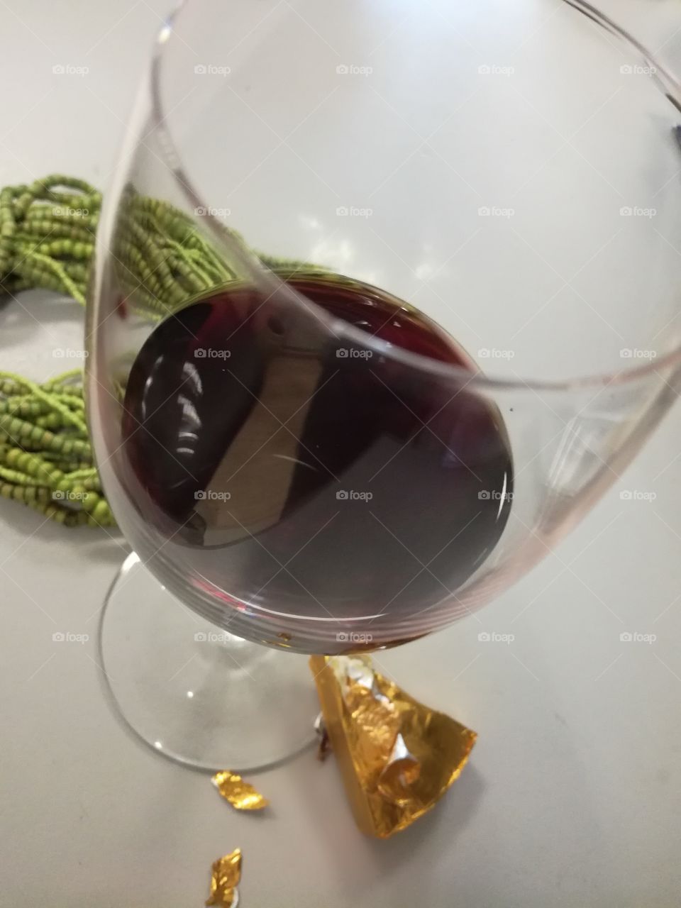 Glass with red wine 5