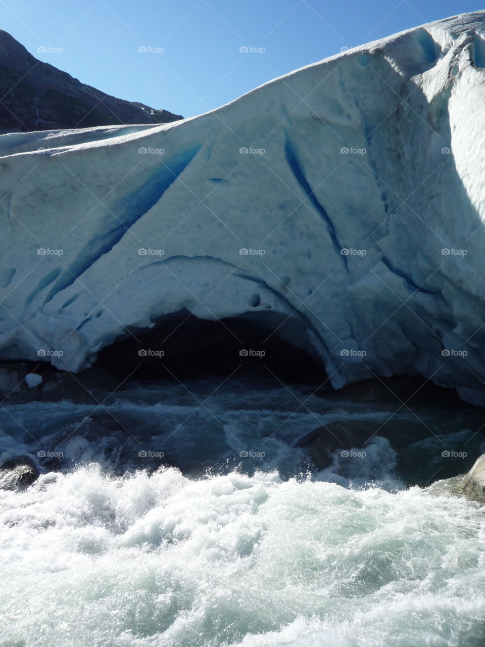Melting glacier