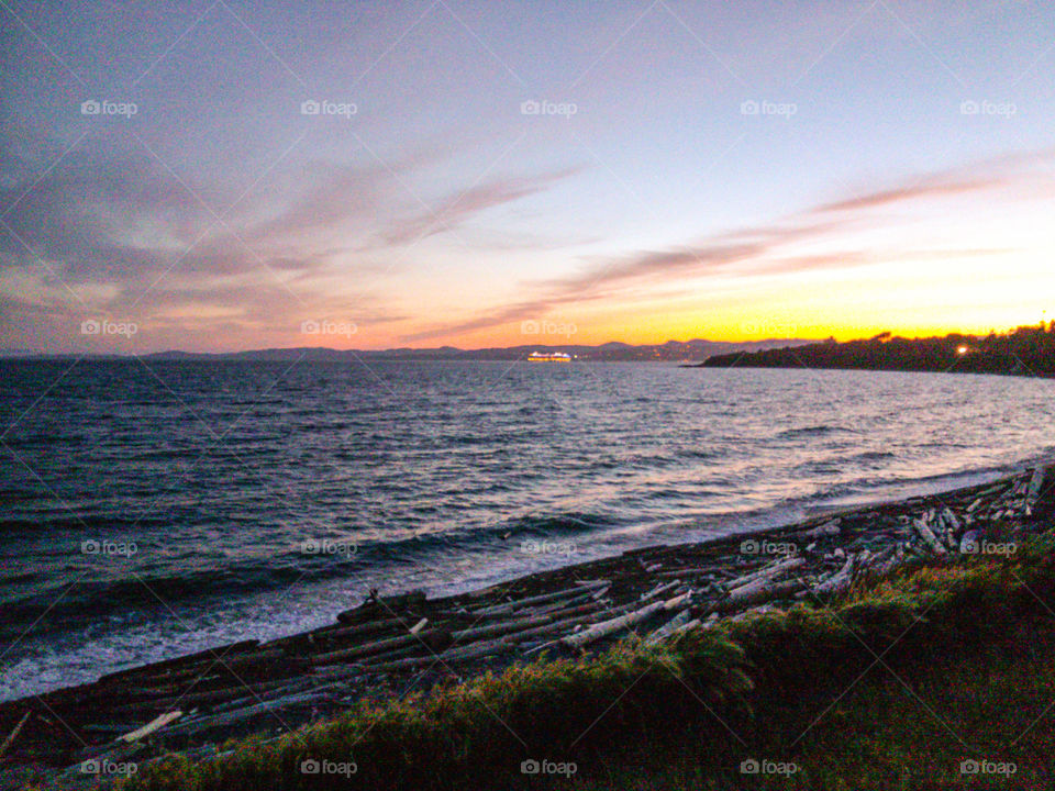 Clover Point, Victoria. This photo was taken at Clover Point in Victoria, BC and dusk!