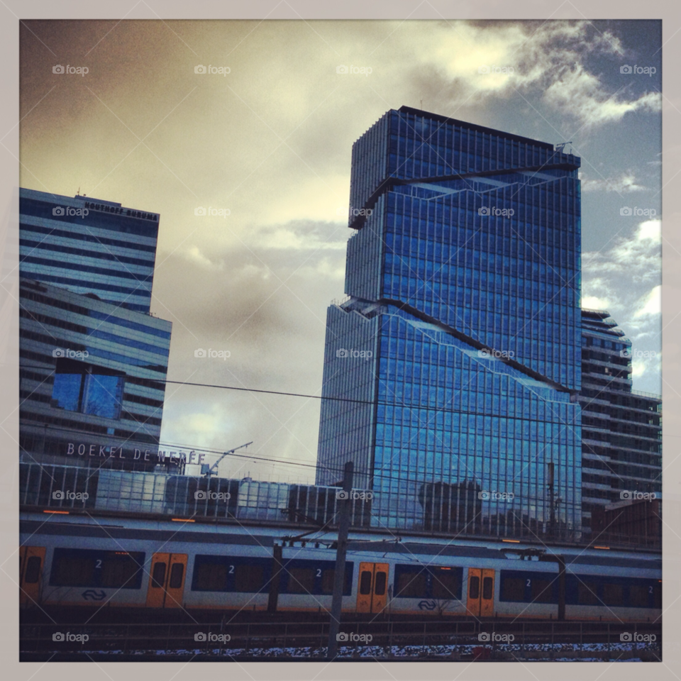 tram building office amsterdam by Nietje70