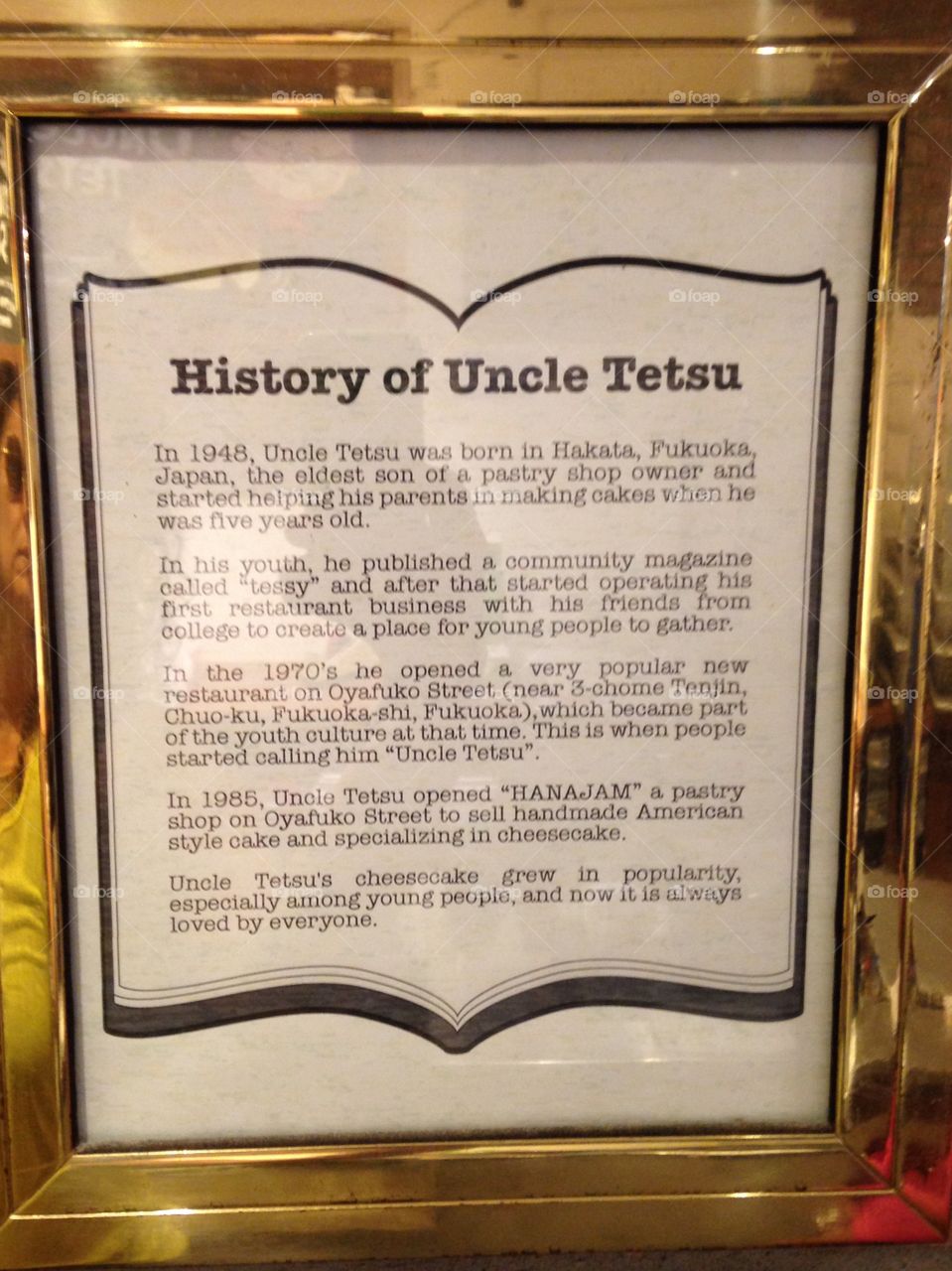 Uncle Tetsu History 