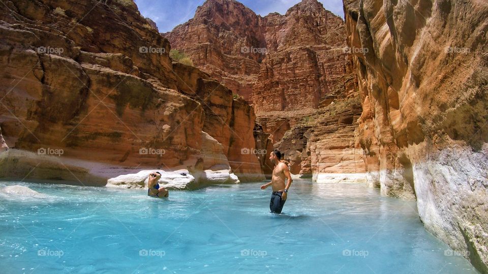 After a  long day of hiking through the Grand Canyon it felt amazing to go for a swim
