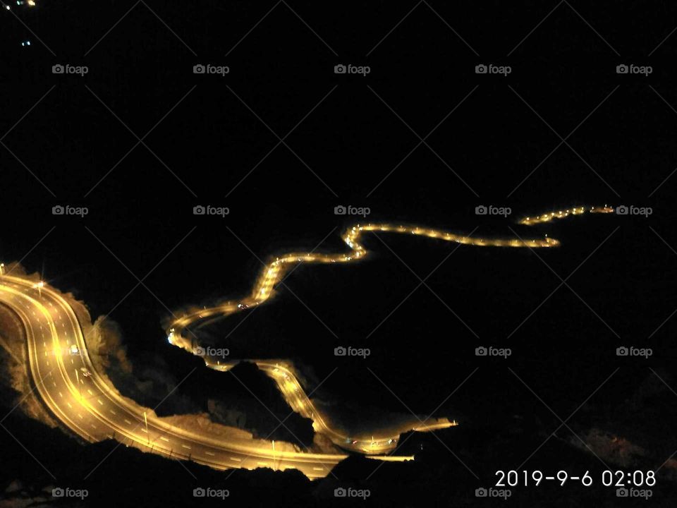 Above up view lights road's cars top views cool and beautiful view