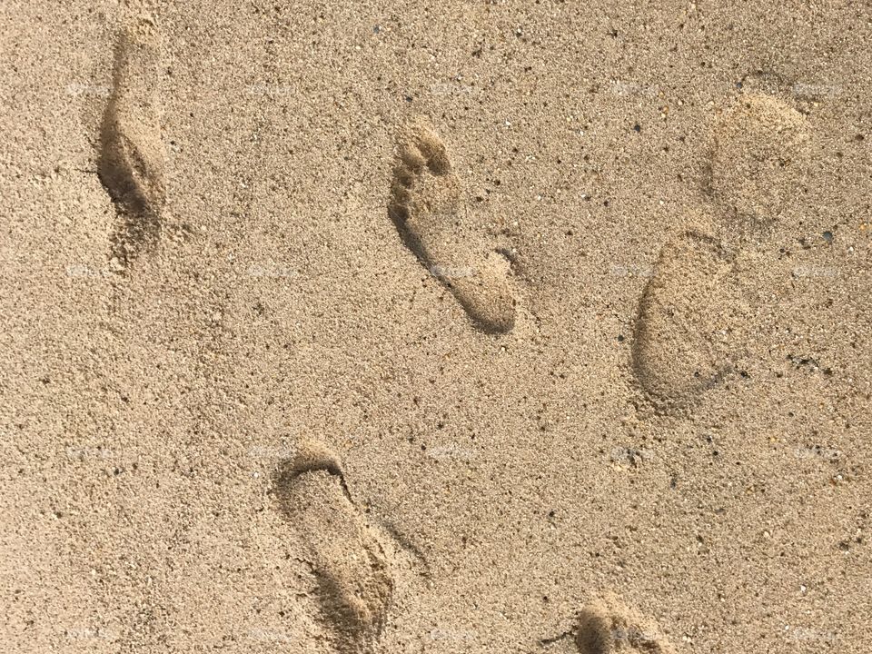Steps in the sand