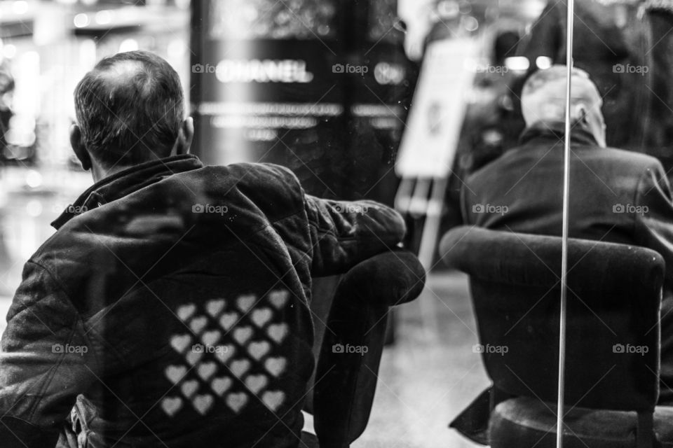 People, Adult, One, Street, Monochrome