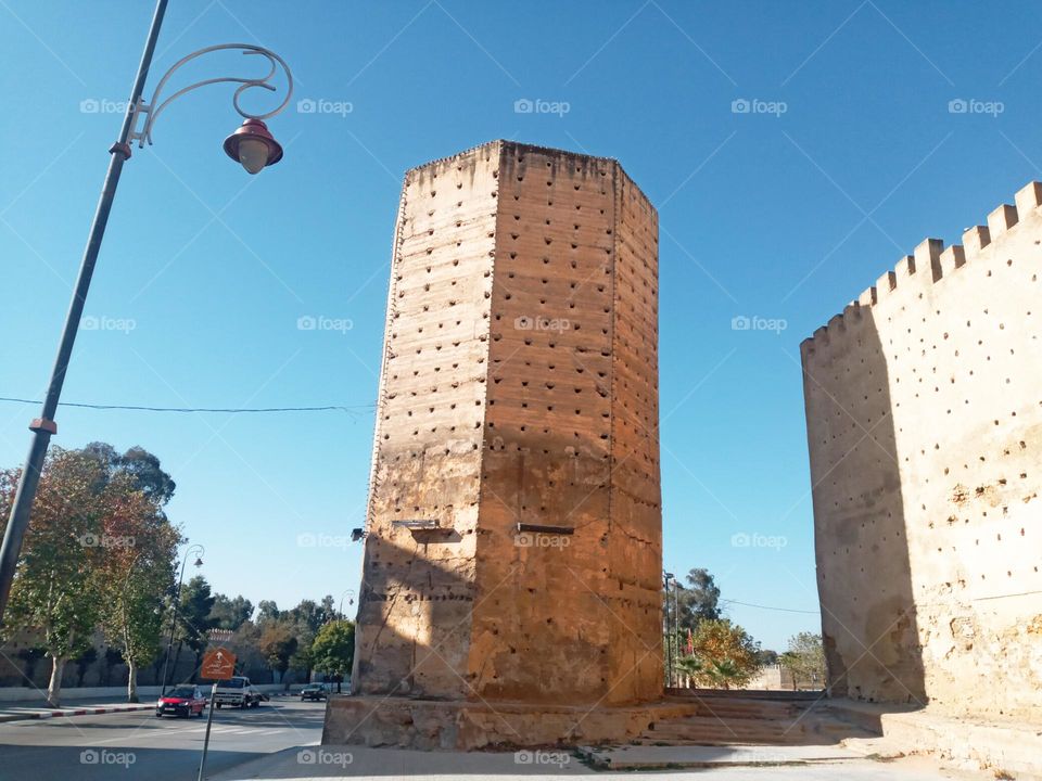 The ancient,walls of Fes