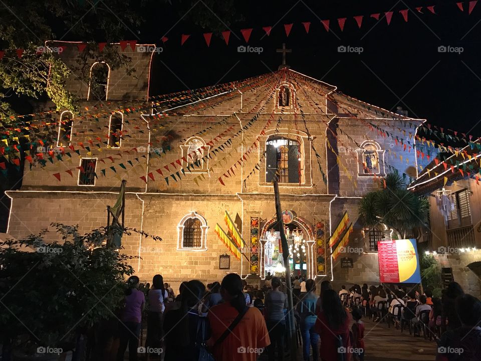 Bamboo organ church at las pinas city philippines