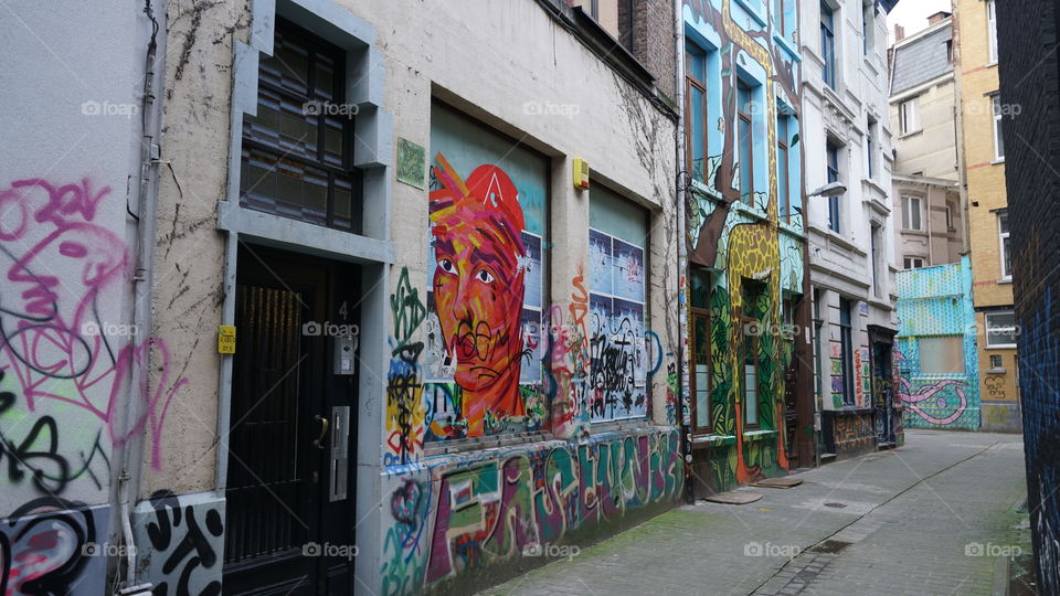 Street art in Antwerp.