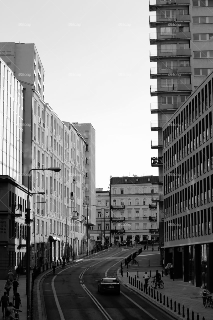 Black and white architecture, Warsaw 