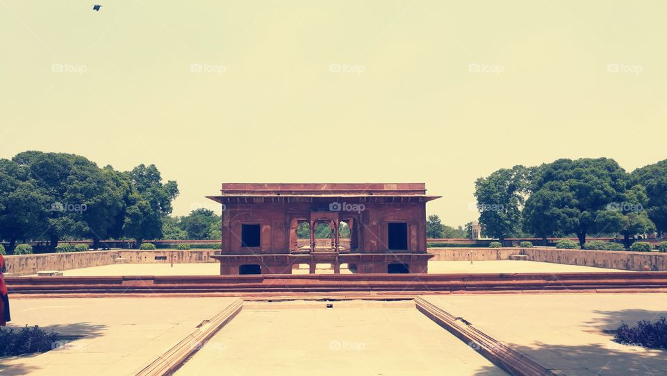 red fort, delhi, india