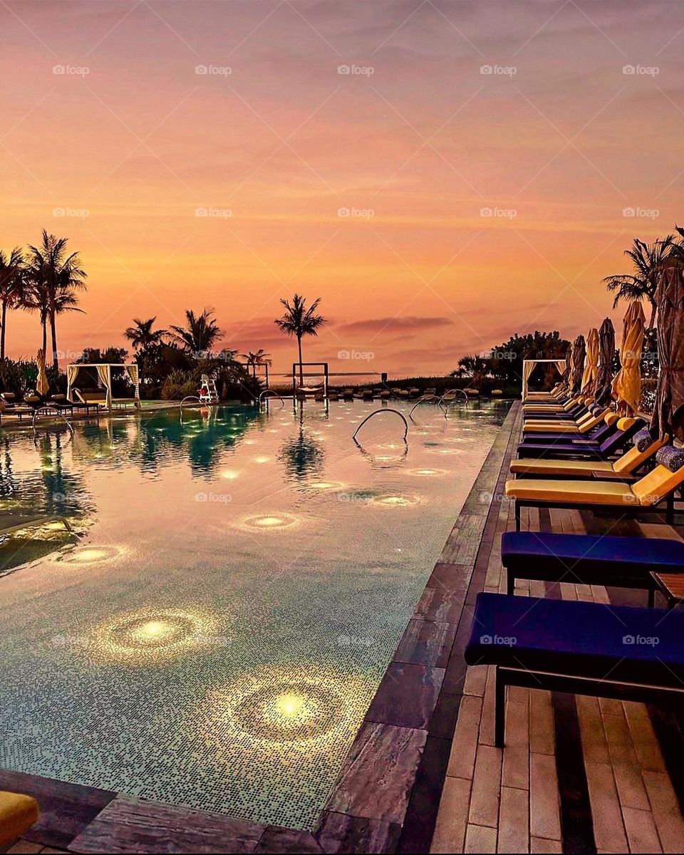 It doesn't get any better than this! 🤩 Amazing pool view in Dubai with its beautiful blue water