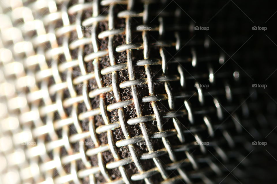 microphone details macro shot