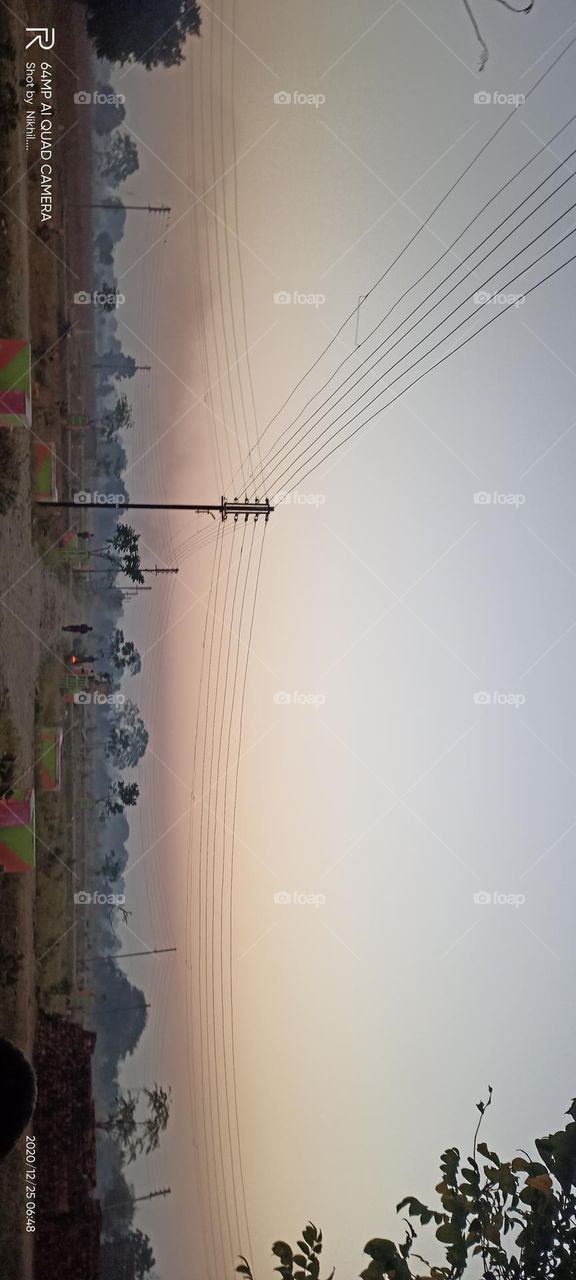 morning sky in winter