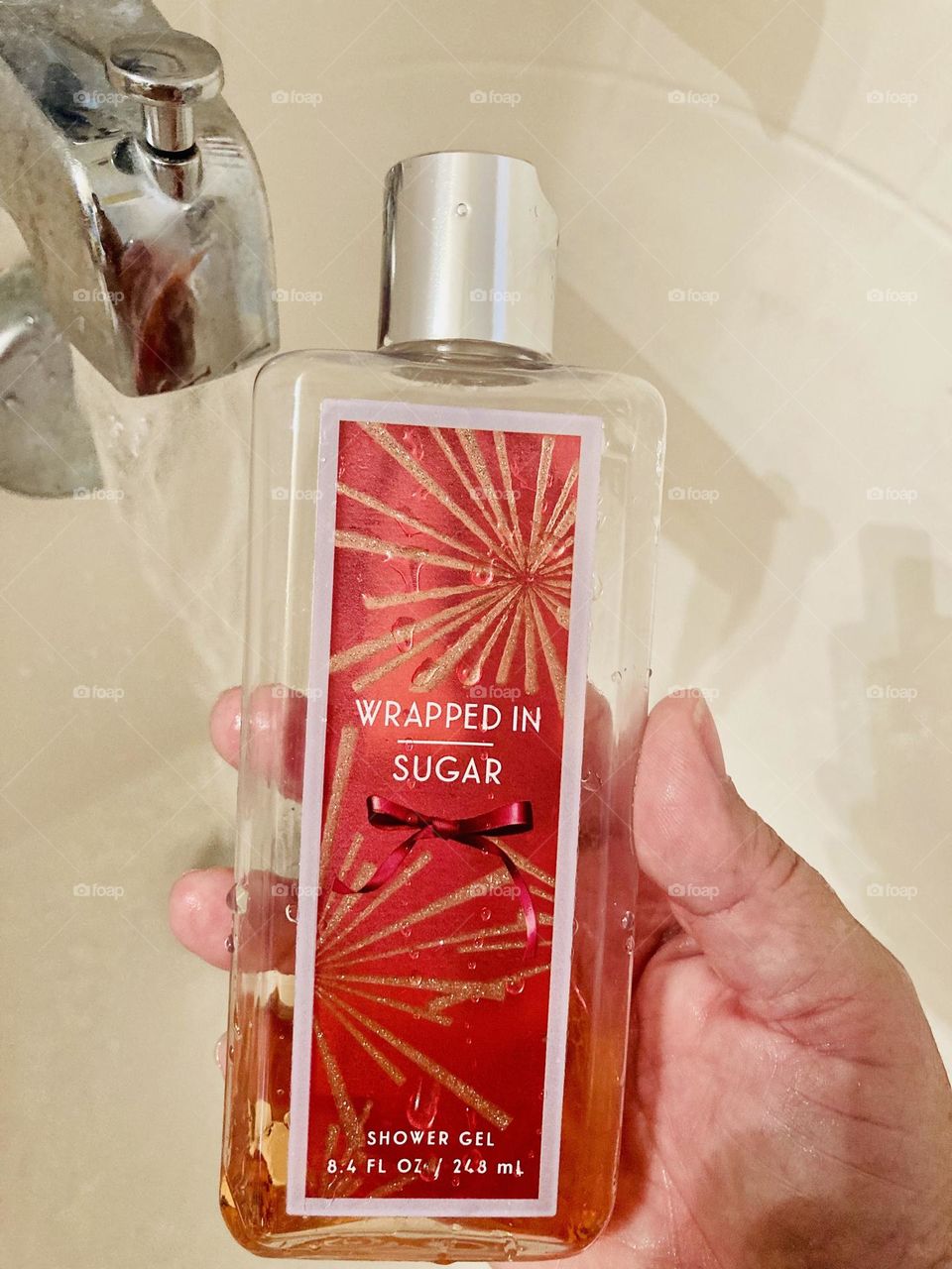 Wrapped in sugar bath and body works