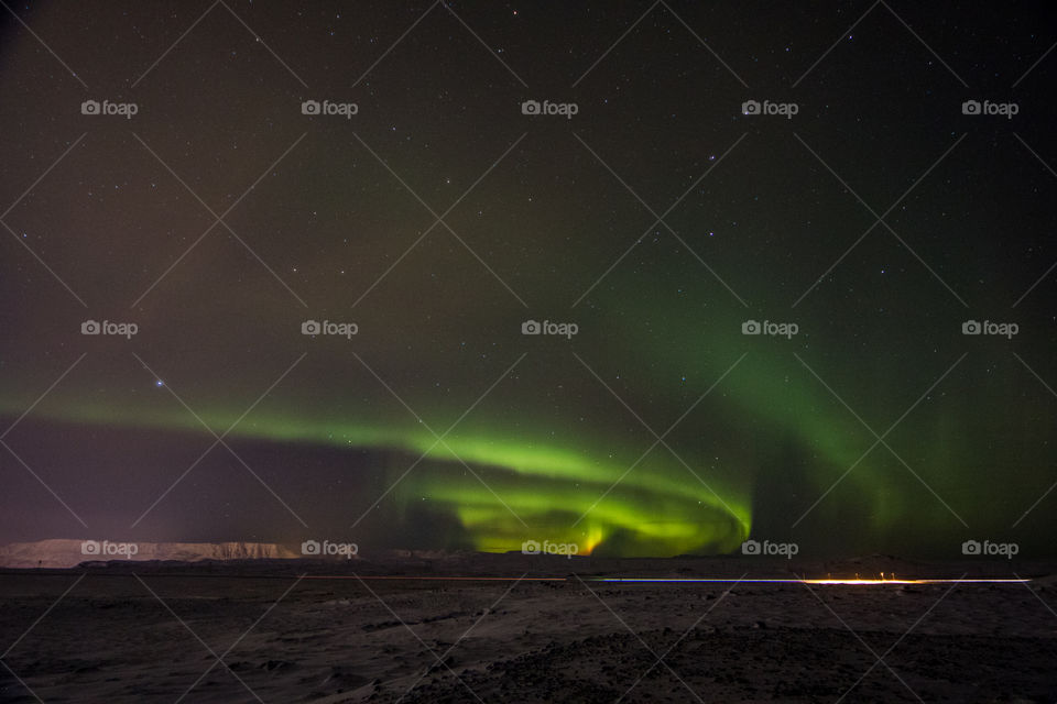 Aurora borealis in Iceland