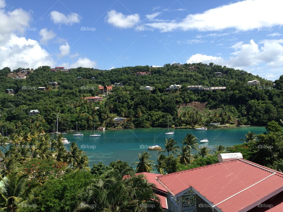 Marigot, Bay, Saint Lucia