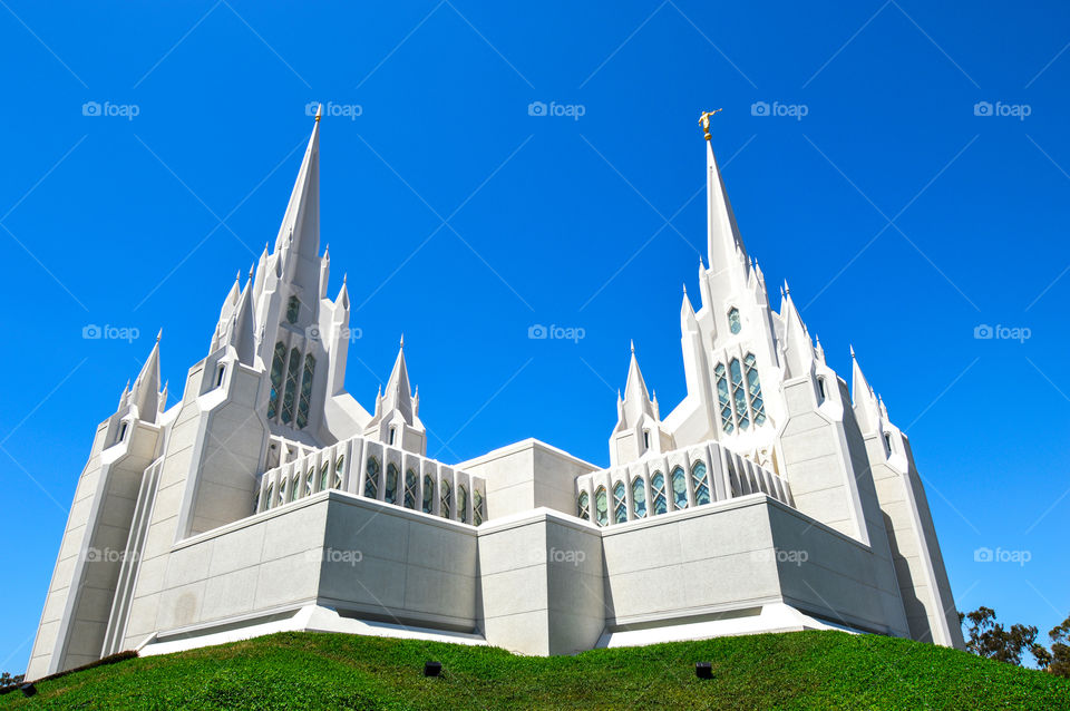 The Book of Mormon. This is the Church of Jesus Christ of Latter-Day Saints in San Diego, California! Amazing architecture!