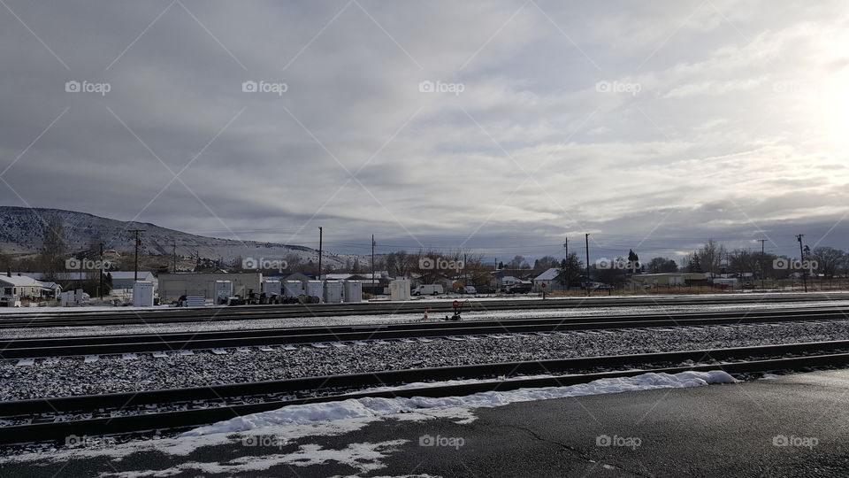 landscape around train station