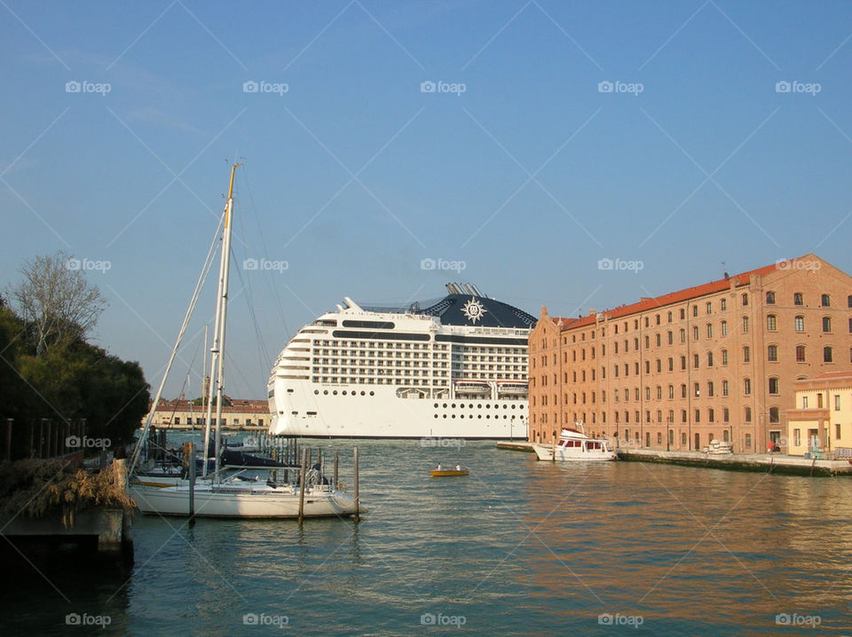 italy hotel building canal by jeanello