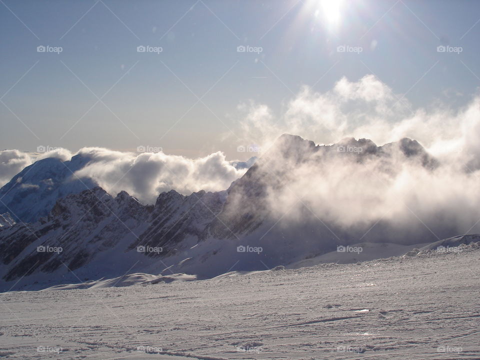 Cold Winter on the Zugspitze