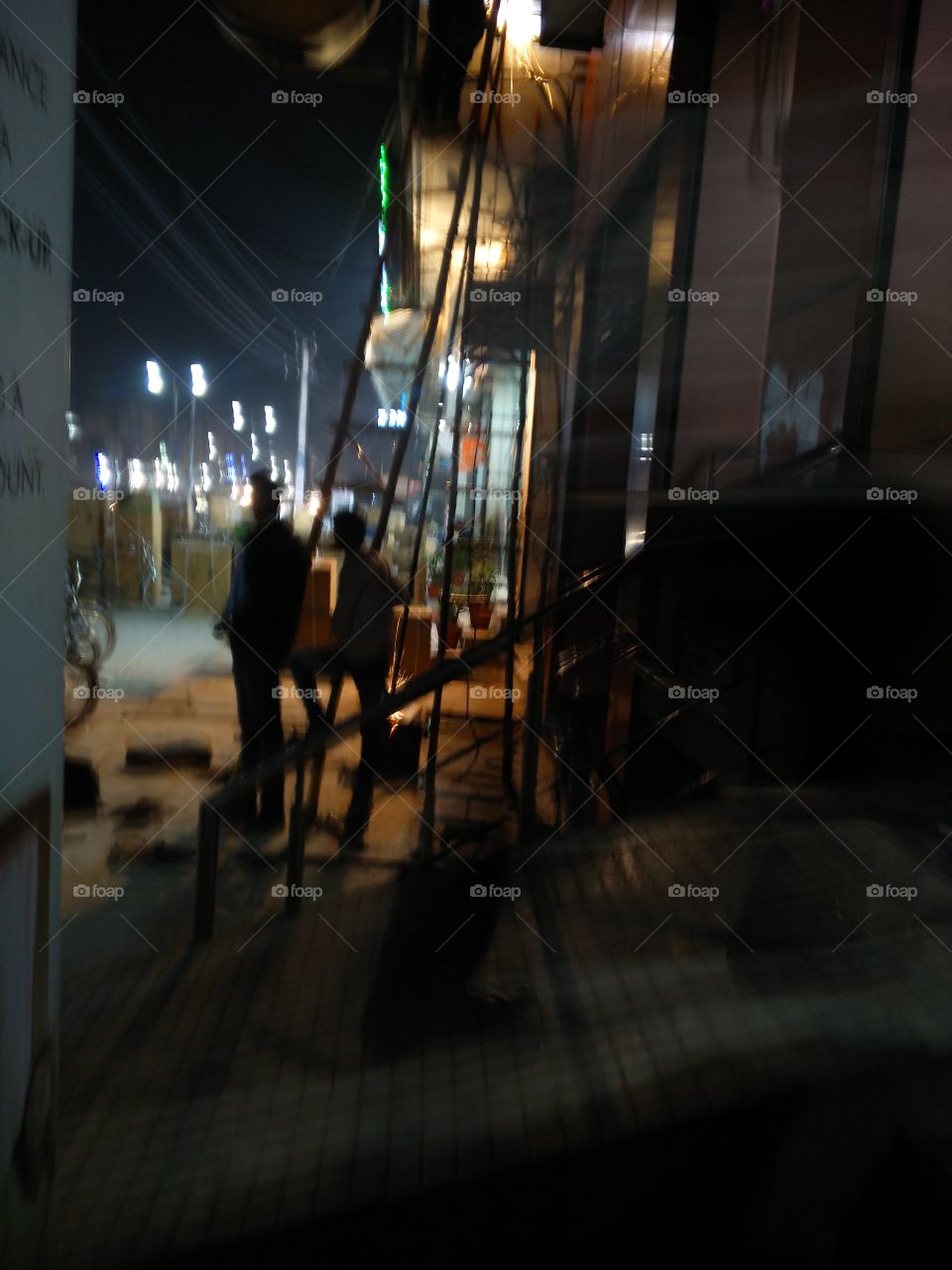 market place at night