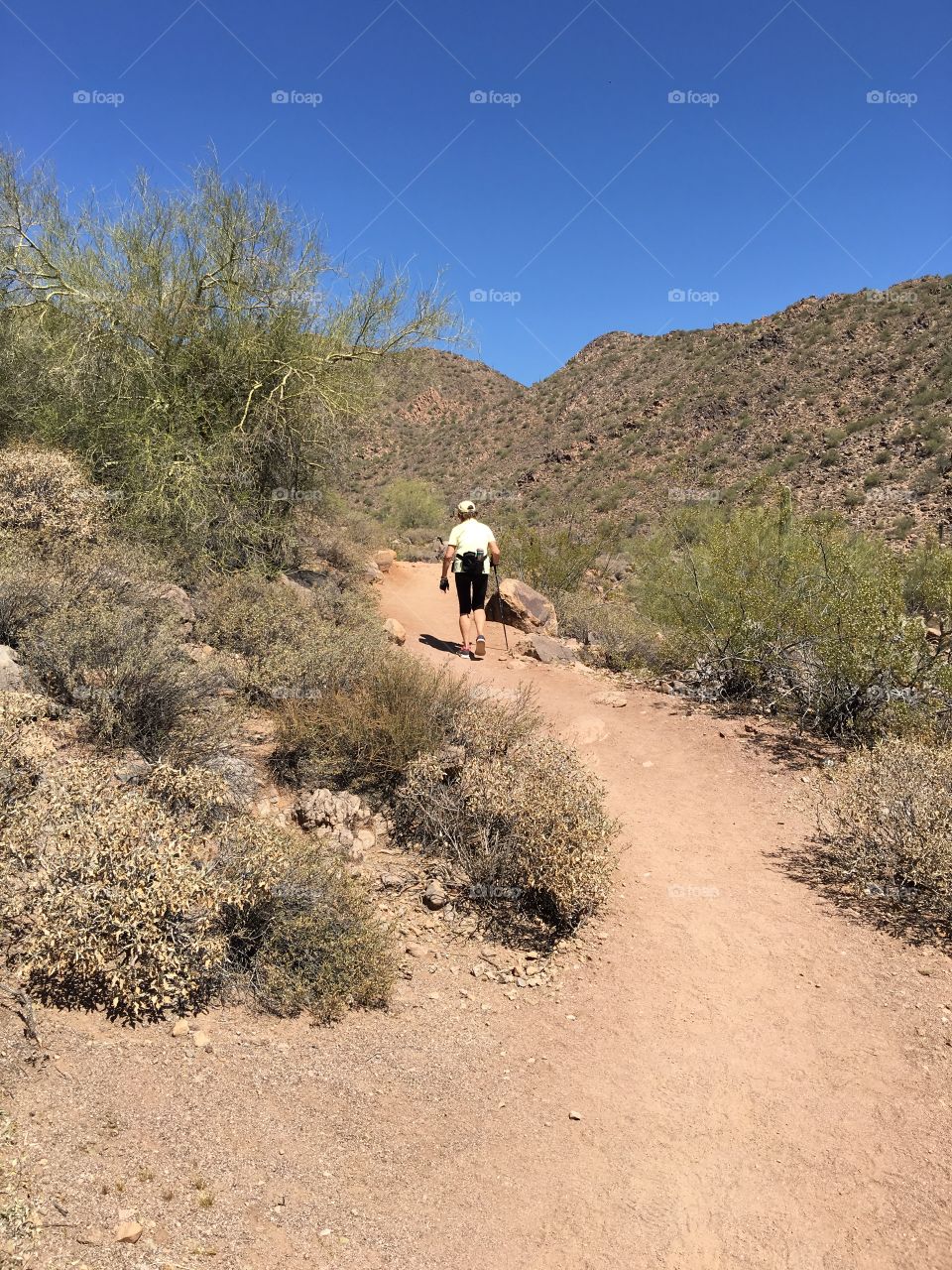 Desert hiking.