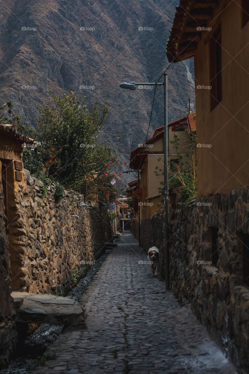 Ollantaytambo Inka town in Peru