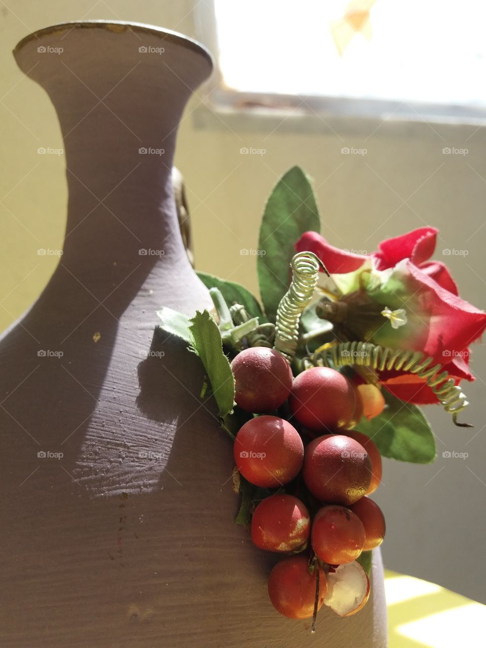 Close-up of earthen pot