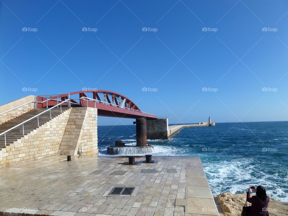 new bridge to valetta. taken on holiday 2015