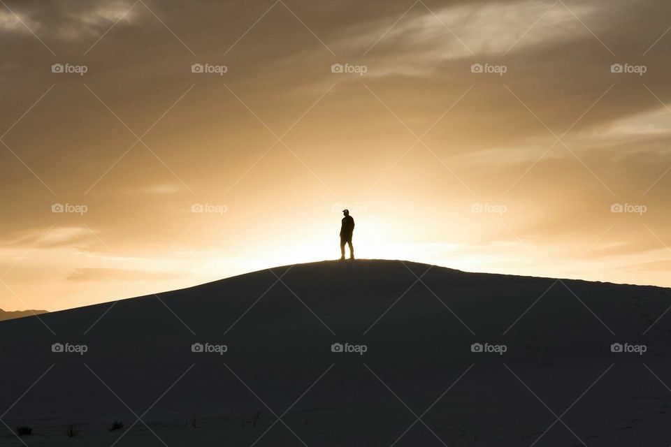 Sunset at White Sands