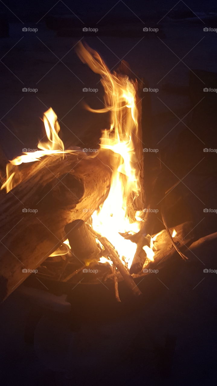 bonfire, fire, hot, color