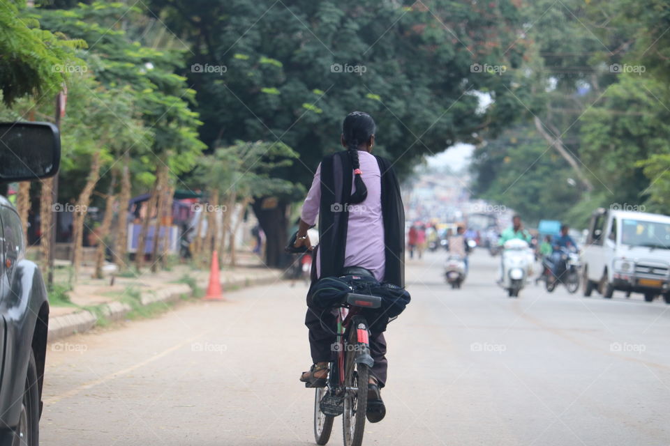 Road, Bike, People, Street, Man