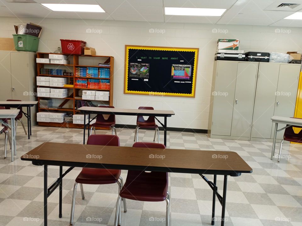 empty classroom