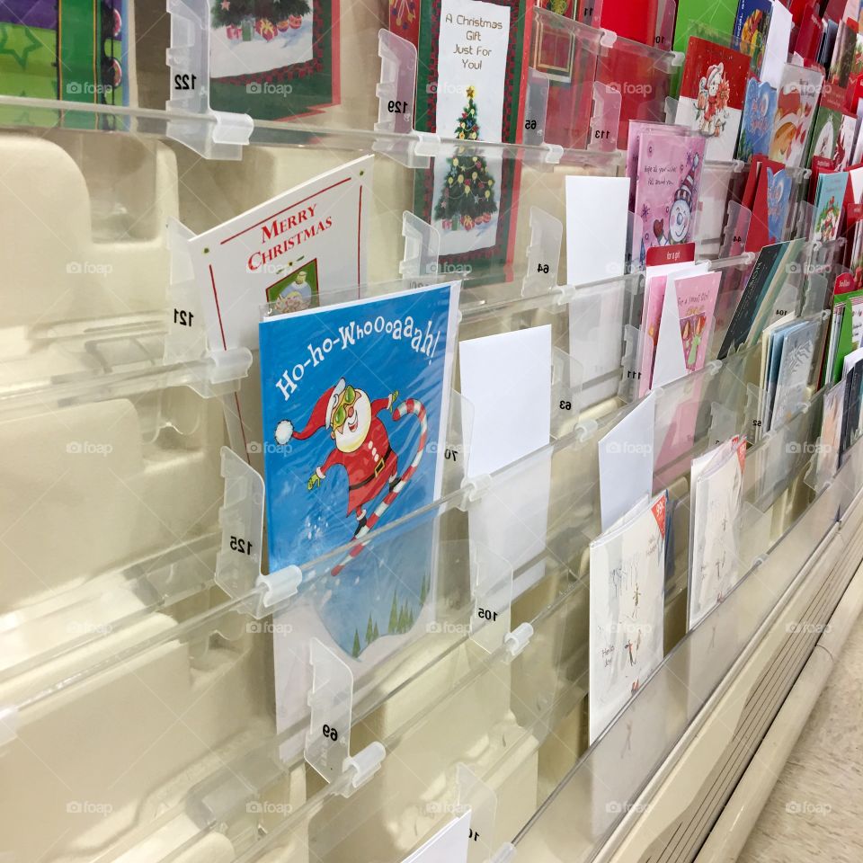 Christmas Cards Sold Out!

A week before Christmas and I couldn't find that one last card needed. This is what I saw at my last stop which was at the grocery store on my way home. The End!