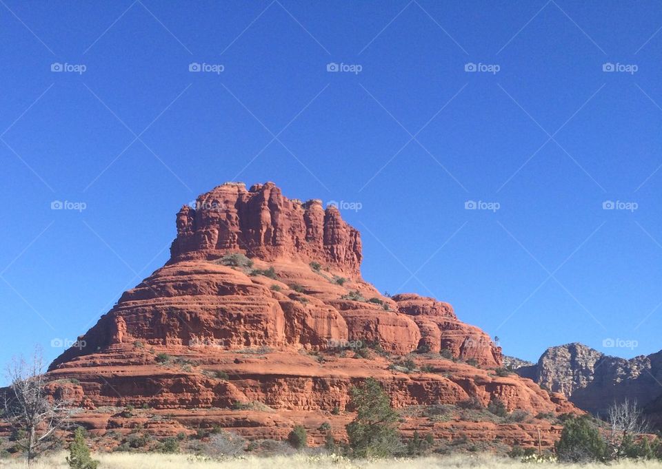 Red Rocky mountain in Arizona