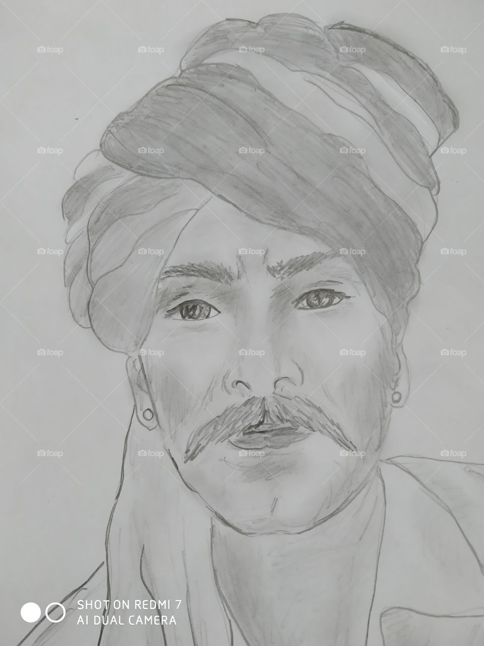 my art. Indian man